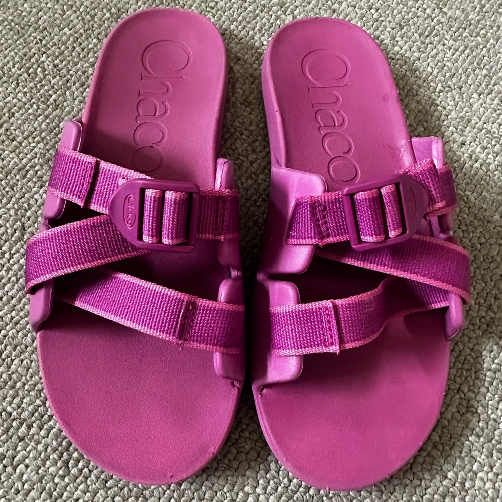 Chaco Fuchsia Slide Sandals Big Kids 5 Womens 6